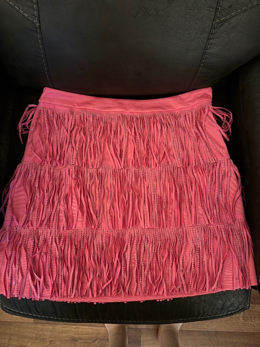 Pink sparkly skirt